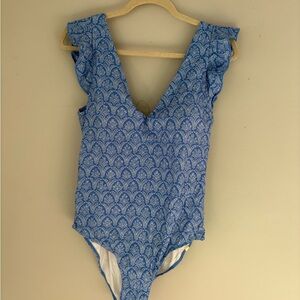 Summersalt Swim One Piece in Blue Pattern